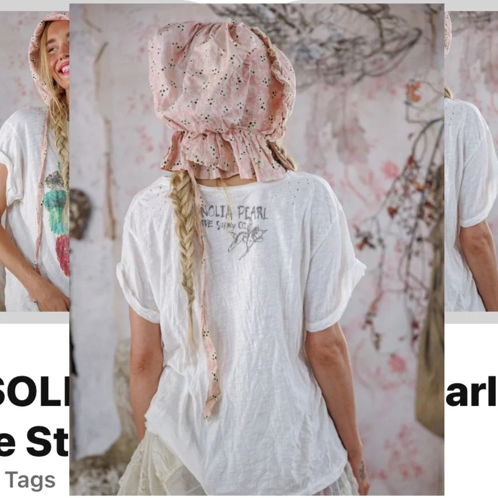 Drops soon! NWT Magnolia Pearl Sold Out Fraise Strawberry Tee O/S - Picture 2 of 2